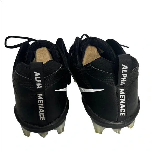 NWT MENS NIKE Alpha Menace Pro Low TD Black & White Football Cleats Size 15 - Picture 6 of 12